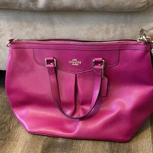 Coach Fuchsia Leather Bag